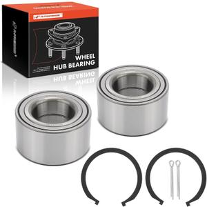 A-Premium 2 x Front Wheel Bearing Compatible with Hyundai Elantra 1996-2000, Accent 2000-2017, Tiburon 1997-2001 & Kia Rio/Rio5 2006-2011, FWD