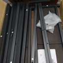 Dining Table for 6-8, 63" Large Kitchen Table, Industrial Dining Room Table, Wooden Rectangular Table with Adjustable Feet, for Dinner, Kitchen, Walnut and Black CZ03BH