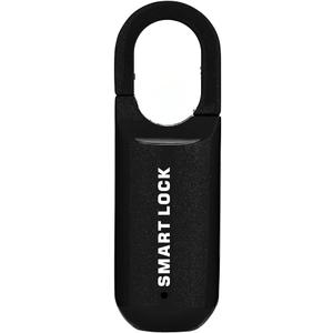 Smart Fingerprint Padlock, Biometric Thumbprint, Waterproof, Black, Suitable for Gym, Locker, Gates, Fence and Storage