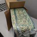 Japanese Floor Mattress, Futon Mattress with Portable Storage Bag and Washable Cover, Roll Up Thick Tatami Mat Suitable for Camping, Guest Room (Bohemian Green, Queen)