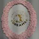 5x7 Oval Picture Frame Embossed Flower Art Deco Ornate Photo Frames 5 x 7 Floral for Tabletop and Wall Mount with Glass Front Home Decor (Pink)