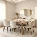 26x48 Inches Gold Wall Mirror Modern Asymmetrical Mirror