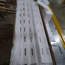 Max & Lily Low Bunk Bed, Scandinavian Modern Bunk Bed, Solid Wood Twin-Over-Twin Bed Frame for Kids, No Box Spring Needed, Blonde/White