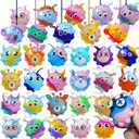72pcs Pop Fidget Bulk 3D Stress Ball Toy, Pop Toy Party Favors for Birthday, Sensory Toys Bulk Squeeze Toys, Easter Basket Stuffers, Classroom Prizes Stocking Stuffers for Adults Toddler