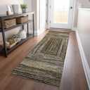 Addison Rugs Chantille ACN1725 Brown 2'3" x 7'6" Indoor/Outdoor, Machine Washable, Easy Clean, Non Shedding, Bedroom, Living Room, Dining Room, Kitchen, Patio Runner Rug