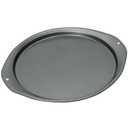 RavisingRidge Pizza Pan - 14 Inch Nonstick Pizza Pan for Oven with Widen Handles for Cooking, Baking, and Grilling - Durable, Even Heating, Long-Lasting Kitchen Cookware (1, Black)
