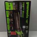 Greenworks 40V (730 CFM / 190 MPH) Cordless Leaf Blower with High Power Brushless Motor, Lightweight Backyard Cleaner for Fast Debris Removal, Includes 5.0Ah Battery & 5A Rapid Charger
