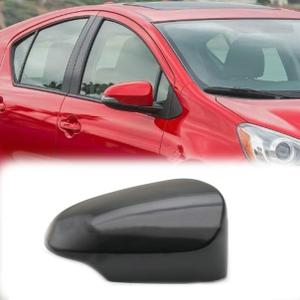 Car Rearview Side Mirror Cover Cap Replacement for Toyota Prius "C" 2012-2018 W/Turn Signal Light Mirror Cover (Black, Right (Passenger) Side)