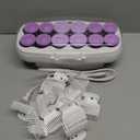 Conair Hot Rollers for Long, Medium & Short Hair, 12 Ceramic Flocked 1½-Inch and 1¾-Inch Heated Hair Rollers with Clips, Hot Curlers for Women, Volume & Curls