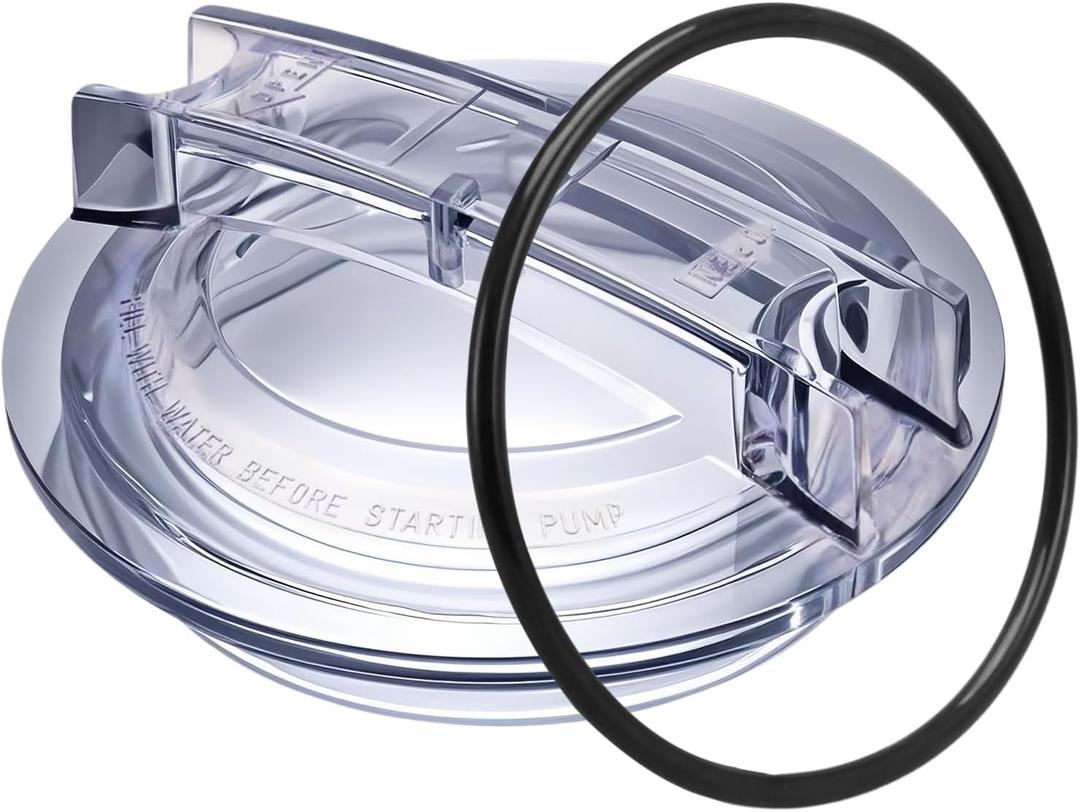 Threaded Strainer Cover with O-Ring Compatible with Hayward Super II SP3000 and SP3000X Pumps, Strainer Lid Fit for Hayward C Series Feeders, Pool Pump Cover Lid Replace# SPX3100D