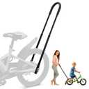 Kids Bike Training Handlebar | Parent Push Assist Handle for 12–16 Inch Bicycles, Adjustable Height Ergonomic Back-Saving Design, Easy Install (Not for Balance Bikes), Black