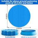 YEXEXINM 19.7Ft Round Pool Ground Cloths Swimming Pool Ground Cloth,Round Pool Liner Pad for 18ft Above Ground Swimming Pool,Heavy Duty Pool Ground Mat Protector to Prevent Puncture Pool Ground Tarp