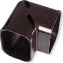 LyPrem 3" Elbow PVC Line Set Cover Kit Accessories for Mini Split (Brown)