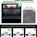 RIDEPOSH Custom Fit Seat Covers for Silverado/Sierra 1500 2019-2026 CrewCab