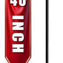 Shepherds Hooks for Outdoor 48 Inch Garden Bird Feeder Pole with 5 Prongs Base Adjustable for Hanging Flower Basket Plant Pot Solar Lantern Light Wind Chime Hanger for Wedding Decor 1 Pack