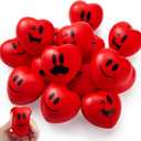 JOYIN 15 PCS Valentines Day Heart Shaped Stress Relief 3 Balls for Kids Party Favors, School Classroom Exchange Prizes Gift