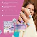 Muudee 12 Colors Nail Art Pens Set,2026 New Nail Art Markers for Gel Nails,Nail Art Tools for Graffiti Dotting Drawing Painting Point Liner DIY