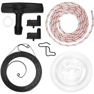 Recoil Rewind Pull Starter Repair Kit Replacement for Stihl 034 036 044 046 MS340 MS360 MS440 MS460 Chainsaw Replaces 1128 195 0400 Including Rewind Spring Pulley Rotor Pull Cord Pawl Handle