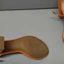 COASIS Women's Chunky Block Heels Open Toe Ankle Strap 3.5 Inch Heeled Sandals (8, Neon Orange)