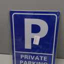 2-pack Black No Parking Sign, Aluminum, 25 X 35 cm, Minimalist Style