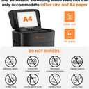 Bonsaii 100 Sheets Auto Feed Paper Shredder, Up to 30 Minutes Shredders for Home Office Use, Micro-Cut Heavy Duty Shredder / 4.2 Gallons/Security Level P-4 (C231-D)