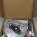 Bathroom Faucet Brushed Nickel Modern Waterfall Bathroom Sink Faucet with Single Handle Suitable for 1 or 3 Holes,Supply Deck Plate and Hose