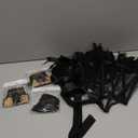 Witch Jewelry Victorian Dress for Women Lace Choker Lace Necklace Bracelet Wristband Set Halloween Costume Cosplay Black