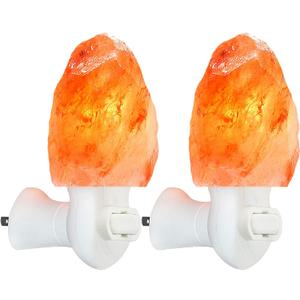 Spantik Pink Himalayan Salt Lamps - Hand Carved, Natural Night Lights for Bedrooms and Home Decor