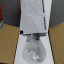 Glass Pendant Lights Kitchen Island, 1-Light Black Pendant Light Fixtures with Hand-Blown Clear Glass, Farmhouse Hanging Light for Kitchen Sink Dining Room Bedroom, E26