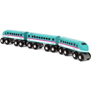 BRIO World  36086 Trains of The World Shinkansen Hayabusa Train | Wooden Toy Train for Kids Aged 3 Years Up