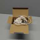 Headphones Wired with Microphone, Over Ear Foldable 3.5mm Plug in Headphones Corded with 4.9ft Tangle-Free Nylon Cord for Tablet, Laptop, MP3/4, School, Airplane Travel (Beige)