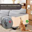 78.7"X15.8" Cat Scratching Mat, Self-Adhesive Cat Scratch Carpet, DIY Cats Scratch Furniture Protector for Couch, Sofa, Wall & Door, Durable Furniture Guards Couch Scratcher from Cats Claws (Beige)
