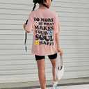 SOLY HUX Girl's Letter Graphic T Shirts Short Sleeve Cute Shirts Oversized Loose Tee Summer Tops