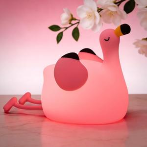Flamingo Cute Night Light, Squishy Lamp Flamingo Decor, Valentines Day Gifts for her, Girls Pink Stuff Toy, Rechargeable Dimmable Silicone Kids Nightlight, Baby Nursery Dorm Bedside Lamps,Pink Flamingo