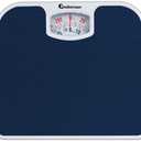 Adamson A21 Analog Scales for Body Weight - Up to 300 LB - New - Anti-Skid Rubber Surface + Large Numbers - Analog Bathroom Scale - Affordable - Durable with 20-Year Assurance - Blue