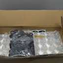 Small Clear Glass Bottles with Lids, 4 oz Glass Containers with Labels, Funnels and Brushes, Round Sample Bottles for Juice, Oils, Ginger Shots, Whiskey, Liquids, 50 Pack