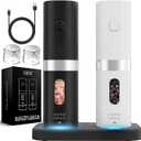 Home Hero Electric Salt and Pepper Grinder Set - Automatic Salt and Pepper Grinder Set Rechargeable. Electronic Salt and Pepper Shakers with LED Light, Electric Pepper Grinder & Salt Grinder, Set of 2