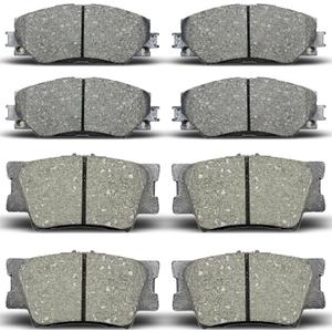 Front Rear Ceramic Brake Pads Fit for 2013-2018 Toyota Rav4 (LE Model only),for 2006-2012 Toyota Rav4 2.4L & 2.5L with 2rd Row seats, for 2010-2012 Lexus HS250h