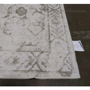 Area Rug 6x9 Living Room Rug, Machine Washable Vintage Distressed Medallion Rug Non-Slip Soft Low Pile Large Indoor Rugs for Bedroom Kitchen Dining Room Office(Beige,6'x9')