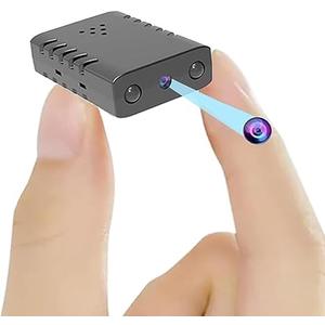 W-Mini Security Camera with Built-in Battery, HD Video, Night Vision, Motion Detection, Cloud Storage, Wi-Fi and Offline Indoor Camera for Home, Office, Car Monitoring