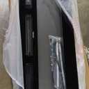 MXV 70" Fireplace TV Stand with Power Outlet for TVs UP to 80", Electric Fireplace Entertainment Center with LED Lights & Storage Cabinets, TV Console for Living Room, Office, Black-Black