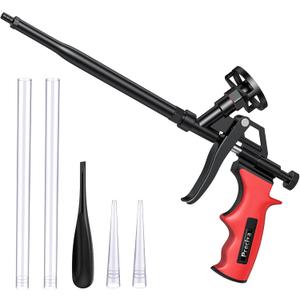 Preciva Foam Gun, Professional Foaming Gun Heavy Duty PU Expanding Foam Gun Caulking Gun Spray Application Applicator for Caulking, Filling, Sealing, Home and Office Use
