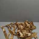 Lyrow 36 Pcs Champagne Long Satin Ribbon Bows for Wedding Valentine Candlestick Chairs Hair Bows for Women Bridal Baby Shower Backdrop Wine Glass DIY Birthday Party Table Decor(19.7" x 5.28") (Brown)