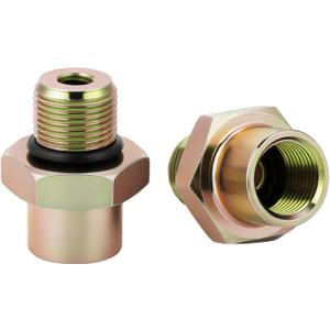 Transmission Cooler Oil Tube Connector Kit Compatible with Ford F-250 F-350 F-450 F-550 Super Duty 6.8L & 7.3L 1999-2004 (Thread 5/8-18UNF)