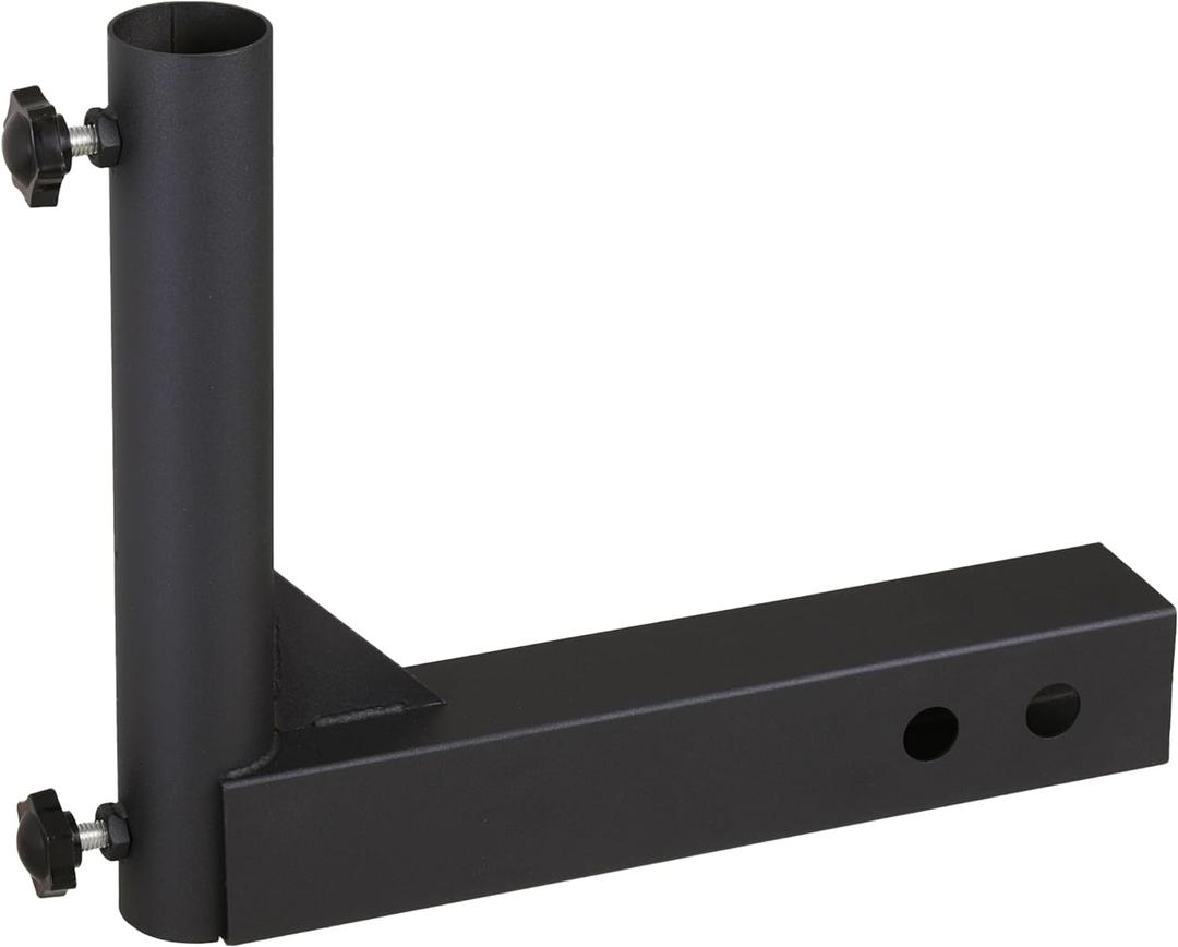 Universal Trailer Hitch Mount Flag Pole Holder,for Any Vehicle with 2" Hitch Receiver,Black Universal Trailer Hitch Mount Flag Pole Holder,for Any Vehicle with 2" Hitch Receiver,Black