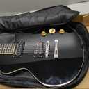 Donner DSC-128 Electric Guitar, 39" Solid Body Beginner Full Size Kit with Bag, Strap & Cable, Black