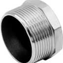 Stainless Steel 1-1/4" Male NPT to 3/4" Female NPT Reducer Hex Bushing Pipe Fitting Adapter (pack of 2)