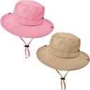 Outdoor Kids Sun Hat UPF 50+ Quick Dry Foldable Bucket Hat Lightweight Adjustable Fishing Safari Hat for Girls and Boys