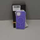 WRJ Magnetic Case for iPhone 13,iPhone 14 Case with Screen Protector, Magnetic Translucent [Compatible with Magsafe] Slim Anti-Fingerprints Shockproof Protective Cover for Women Men-Light Purple