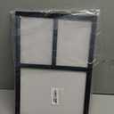 MONT PLEASANT Collage Picture Frame for Wall with 3 Openings Frames for 8 by 10 Picture or Photo,Two 5X7, Made of High Definition Glass Wall Display or Tabletop Display (Black)